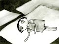 There was a girl in the floating paper city. She had a happy life with her bear. 
One day, she saw beautiful flying wing. She had never seen that before, and if she could have it, she could go wherever she wants. She threw away her bear and normal lives and wanted only the wing. She was tired to want it, so fell into sleep.
When she woke up, she felt something is strange. She had the wing. She was so happy to fly. However, the desire cannot be last. The wing was destroyed and she fell down. 
She lost everything, even her normal life in the flying city. She missed her past. She wanted to go back. When she cried, something knocked her shoulder. When she looked back, there was a boy in the earth. She realized that she cannot go back her past. Therefore, she started her new life with the boy on the earth.