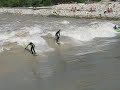 Hochwassersurfen München 2010 - Video: "Surfen auf der Reichenbachwelle in München Juni 2010"