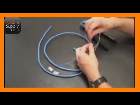 cable supply - Available at http://bit.ly/1jPIB7c CableSupply.com staff shows how to make a patch cord from scratch.