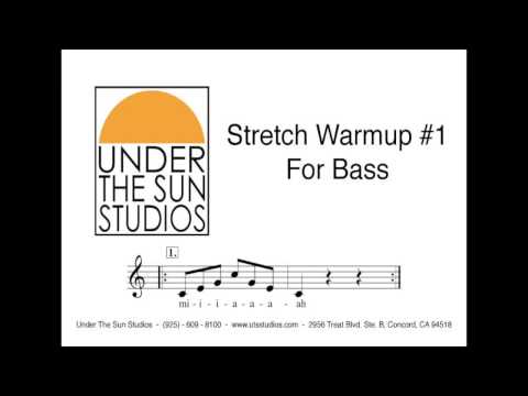 the bass stretch - Vocal Stretch Warmup #1 for Bass.
