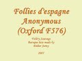 Follies d'Espagne (Anonymous) - Baroque lute