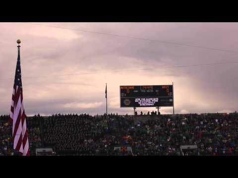 navy blue - Navy's Blue Angels do a fly-by during the National Anthem at Notre Dame Stadium, November 2, 2013.