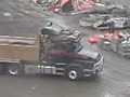 Scania t-580 leaving loading area