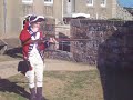this is a british redcoat from jersey in the channel islands showing  