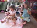 My daughters made their own drum music with drums we made