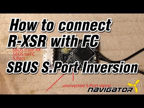FrSky R-XSR short description error analysis FC connection SBUS S.Port signal inversion (English)