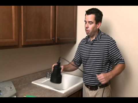 how to drain utility tub