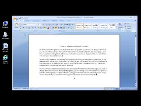 how to eliminate paragraph marks in word