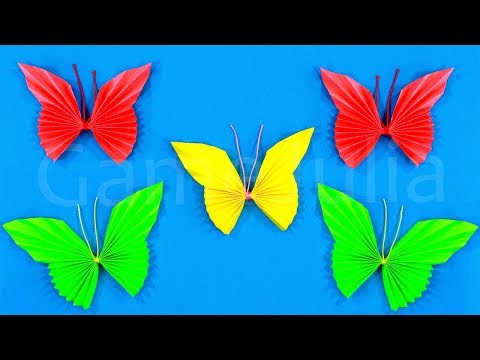 Как сделать из бумаг бабочку 51