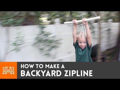 how to build zip line