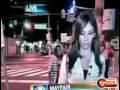 Guy Behind Reporter Messes With Him