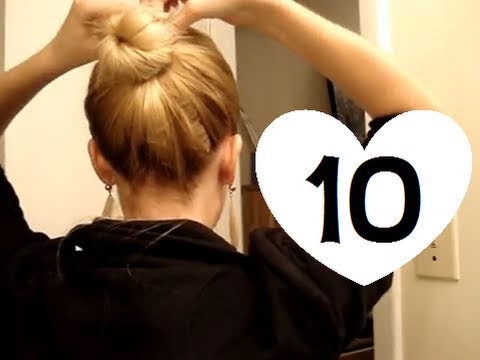 10 Easy, Quick Everyday Hairstyles - Medium Tags: basic simple quick back to