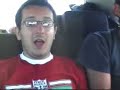 5 singer peones in a car on a southern frances motorway