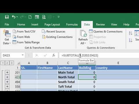 video-linktoworks-Using Count and Sum with Subtotal Excel