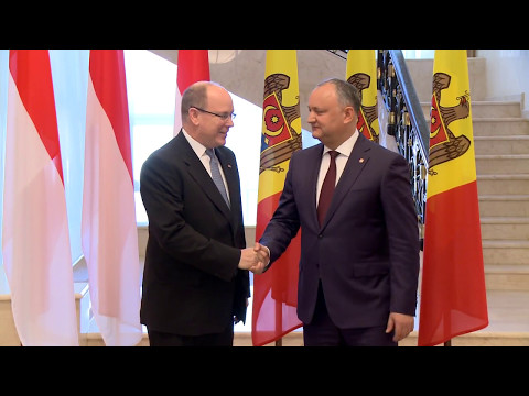Igor Dodon, Președintele Republicii Moldova a avut o întrevedere cu Prințul Principatului Monaco, Albert al II-lea