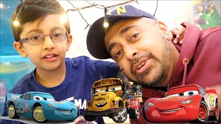 Giant BLANKET FORT Building Fun Tunnels with DISNEY CARS