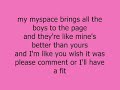 My Myspace(Milkshakes) My Myspace(Milkshakes)