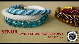 Sznur szydełkowo-koralikowy  podstawy  tutorial