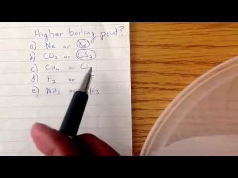 how to determine highest boiling point