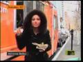 MTV VJ Adrienne Bailon on location at The Taco Truck!