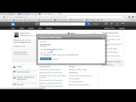 how to twitter linkedin