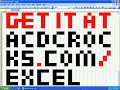 AC/DC Rock N Roll Train - ASCII music video in Excel