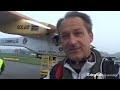 Click here to watch this video Solar powered plane flies across sea