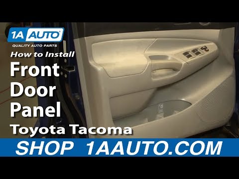 How to Install Replace Remove Front Door Panel Toyota Tacoma 05-12 1AAuto.com