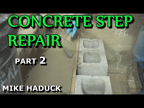 how to repair concrete steps