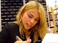 billie piper signing her autobigraphy, oxford.