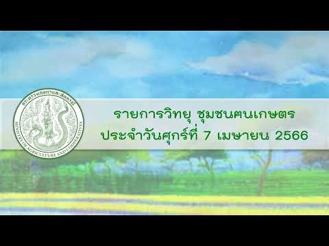 รายการวิทยุชุมชนฅนเกษตร ประจำวันที่ 7 เมษายน 2566