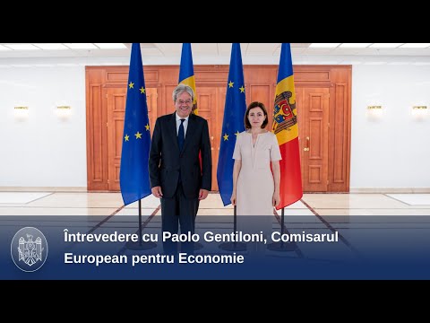 Șefa statului s-a întâlnit cu Paolo Gentiloni, Comisarul European pentru Economie 