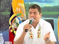 El presidente de la República, Rafael Correa, dijo estar conforme por la aprobación de la Ley de Regulación Financiera, pese a los cambios realizado por los legisladores. 