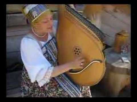 Bandura - Bandura player in folk village near Lake Baikal.