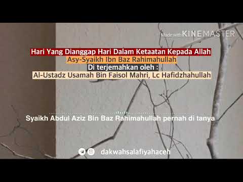 HARI YANG DIANGGAP HARI DALAM KETAATAN KEPADA ALLAH | USTADZ USAMAH MAHRI, Lc HAFIDZHAHULLAH
