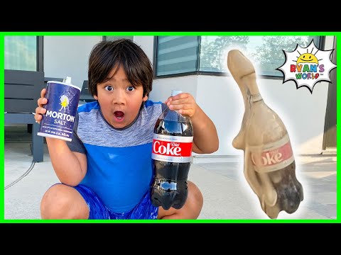 Experiment Coca Cola and Mentos vs Cola Cola vs Coke! Easy DIY Science Experiments for kids!