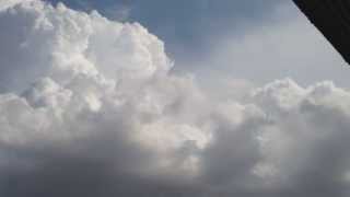 Timelapse: Storm creating and moving away over the rainbow