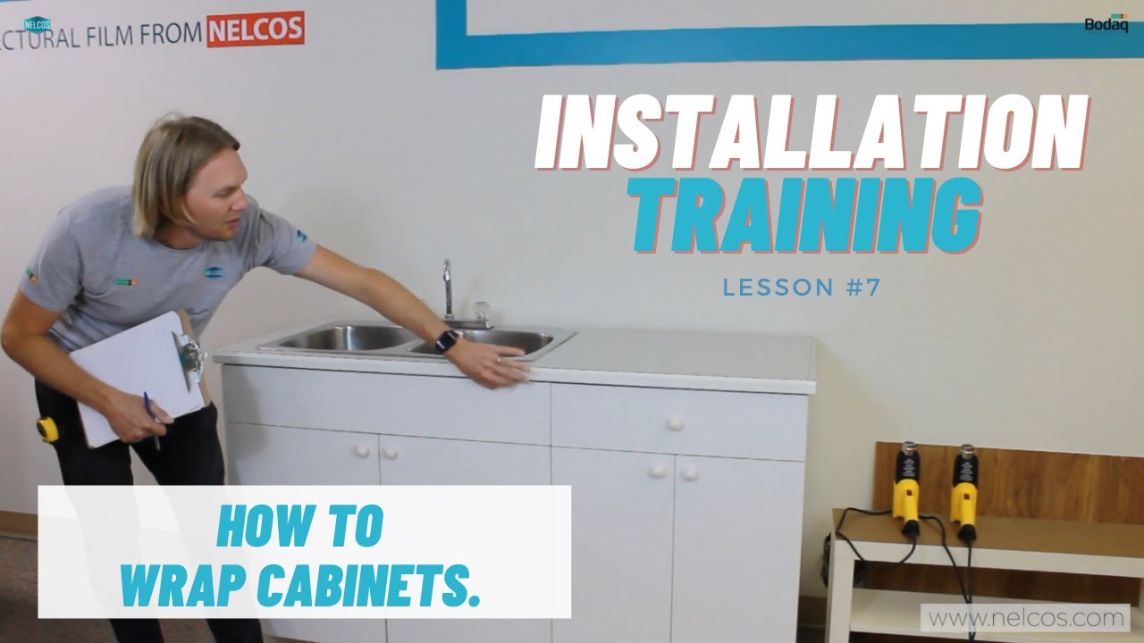 LESSON #7 - HOW TO WRAP CABINETS - CUPBOARDS, COUNTERTOP, KICK PLATES | Series with Peter Maki