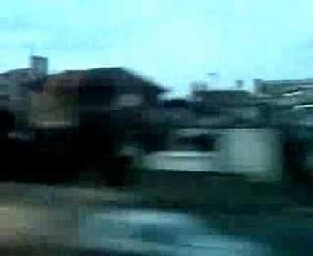 JR特急かもめ号　二日市駅（通過）～博多駅到着車窓