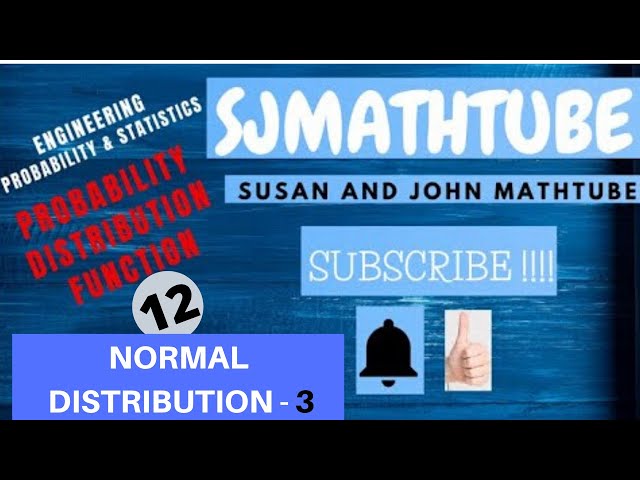 12 - Normal Distribution ( Inverse Probability Problems )