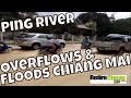 Chiang Mai, Thailand 2011 -- Ping River Overflows and Floods into City
