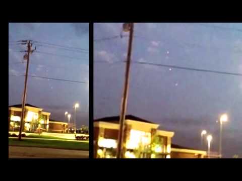 UFO Sightings Fleet of UFO's Flying Over Moore, Oklahoma Tornado Disaster Area 2013