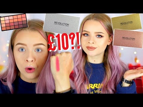 TESTING NEW MAKEUP REVOLUTION GLITTER PALETTES.. WORTH IT? | sophdoesnails
