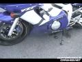 Motorcycle crashes during wheelie and sends pieces flying!