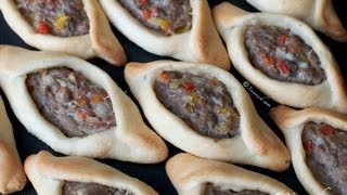 Beef&Lamb Fatayer (Fataa'ir) فطائر باللحم