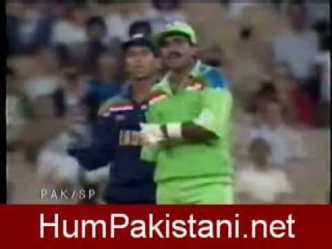 funny cricket moments - javed vs kiran moray.wmv