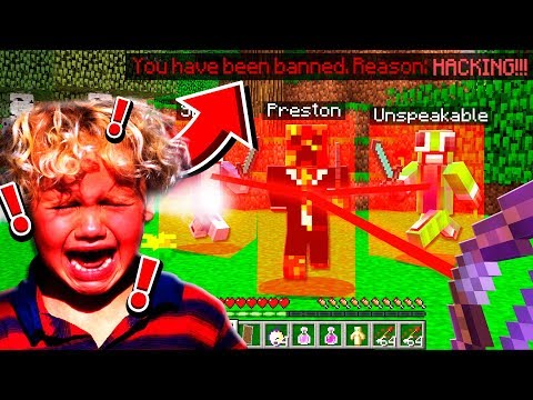 I BANNED MY LITTLE BROTHER from PLAYING MINECRAFT.. **AND HE RAGED!**