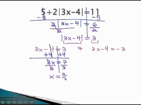 how to isolate absolute value