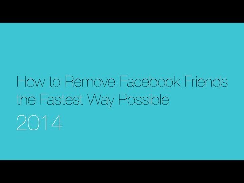 how to delete friends i facebook