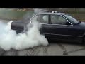 BMW E32 7er Burnout